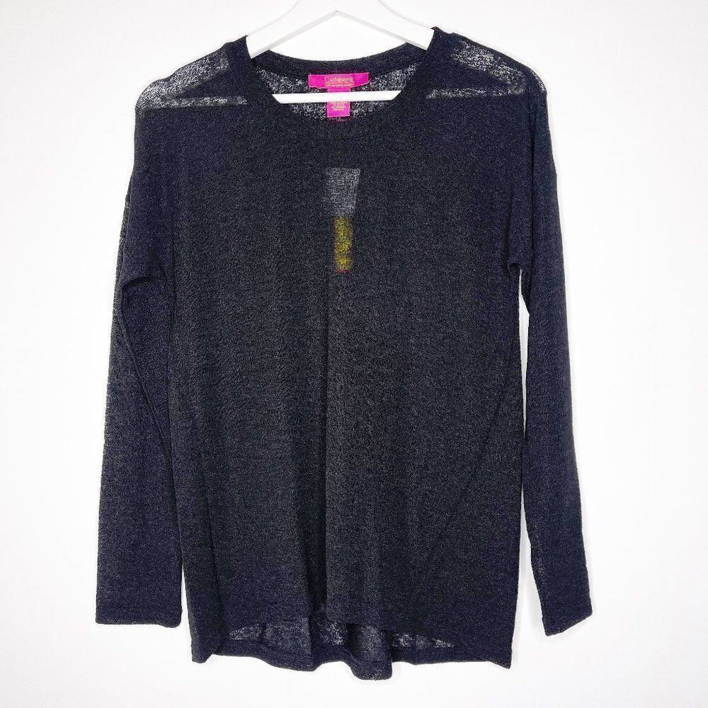 CATHERINE MALANDRINO Black Lightweight Sweater 